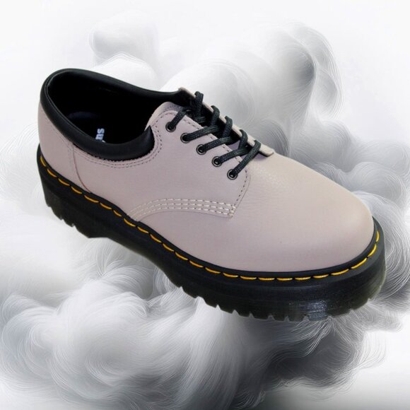 Dr. Martens Other - Dr. Martens 8053 Quad Retro Vintage Taupe Platform Derby Oxfords, Size 10